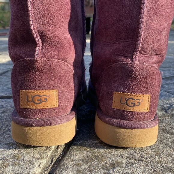 Womens UGG Classic Short Uggs in Purple Plum Size 5 - Picture 5 of 13